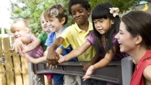 Group of kids outside