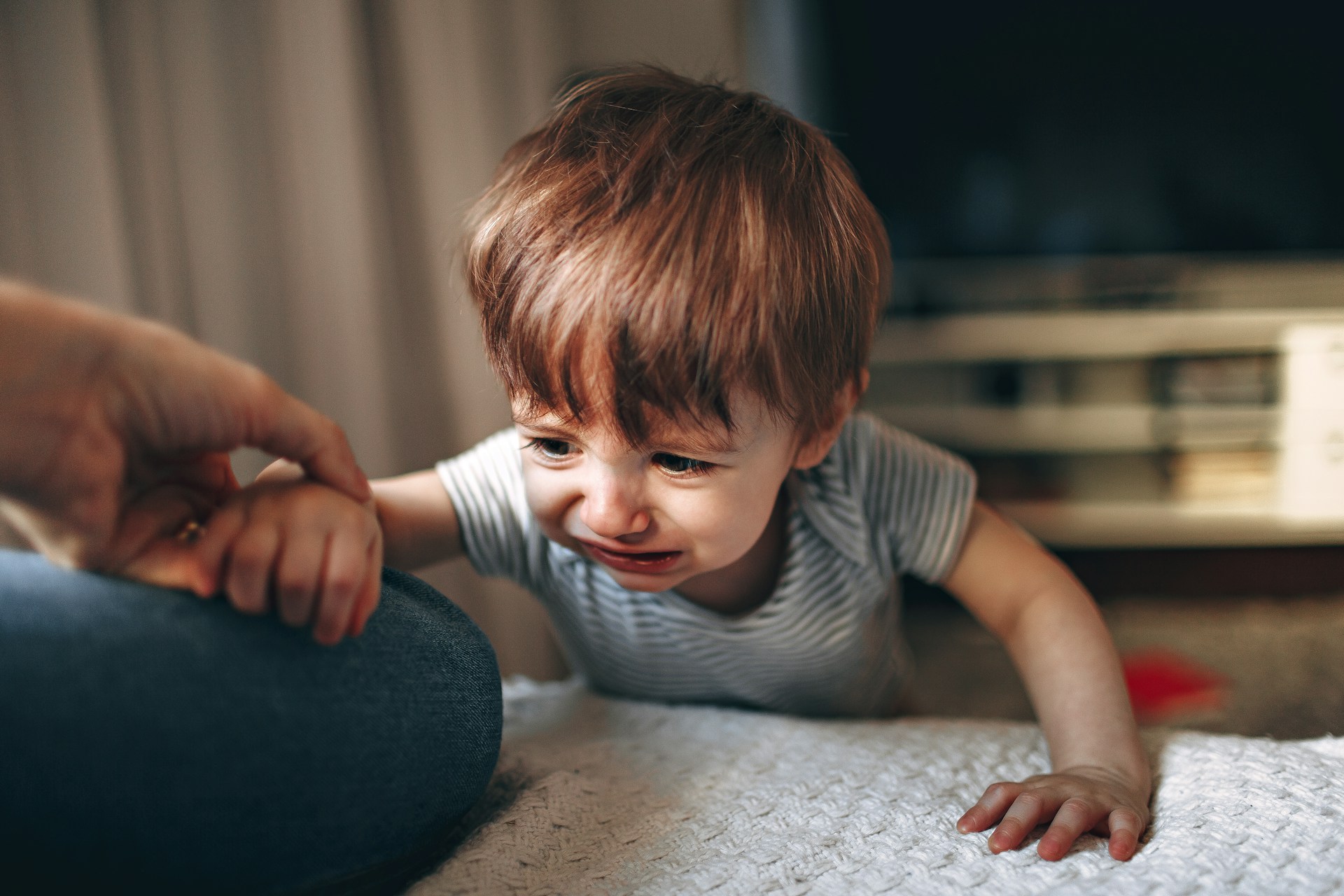 Upset toddler